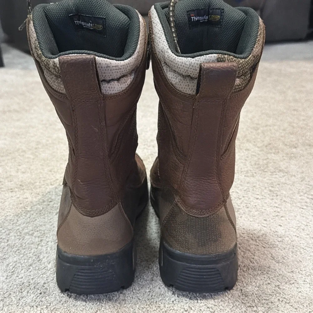 Cabelas Hunting Boots 81-8419 Dry Plus Thinsulate Ultra Camo Leather 9.5D